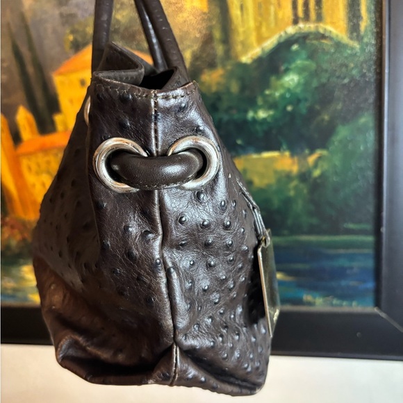 Furla Ostrich Shoulder Bag - Picture 7 of 12